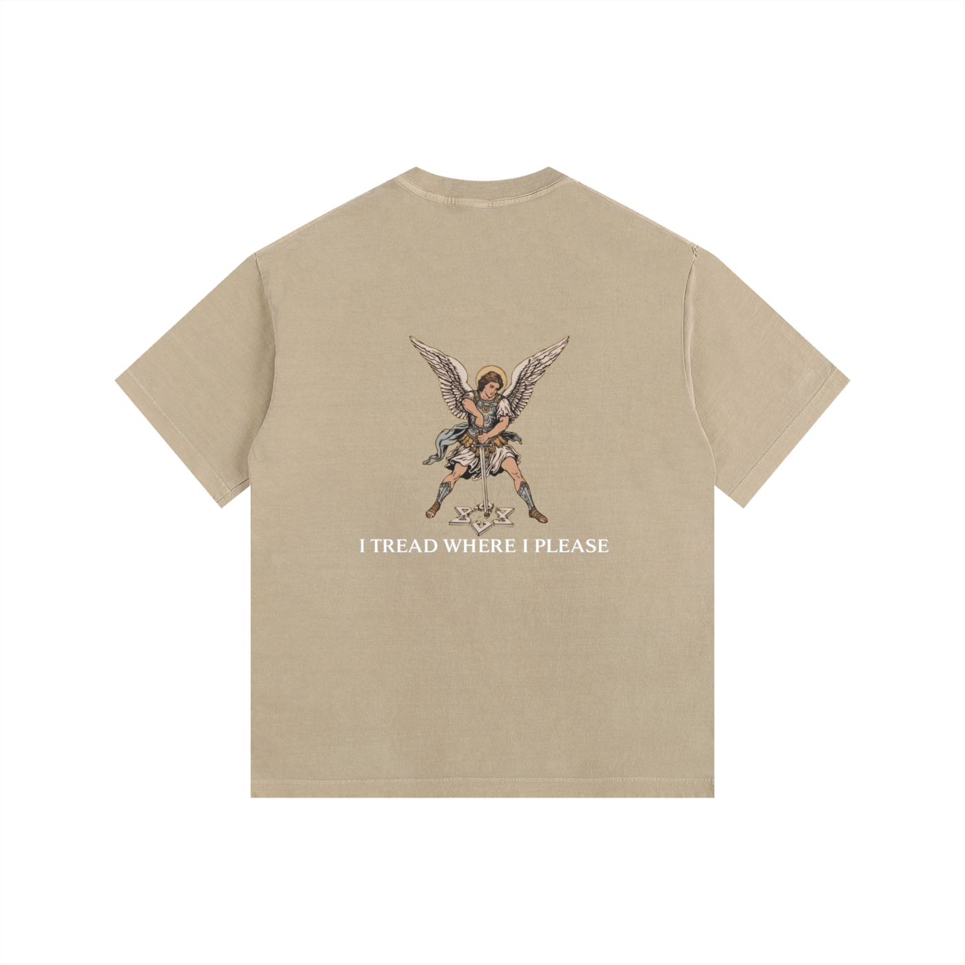 “I Tread Where I Please” St. Michael Archangel Tee