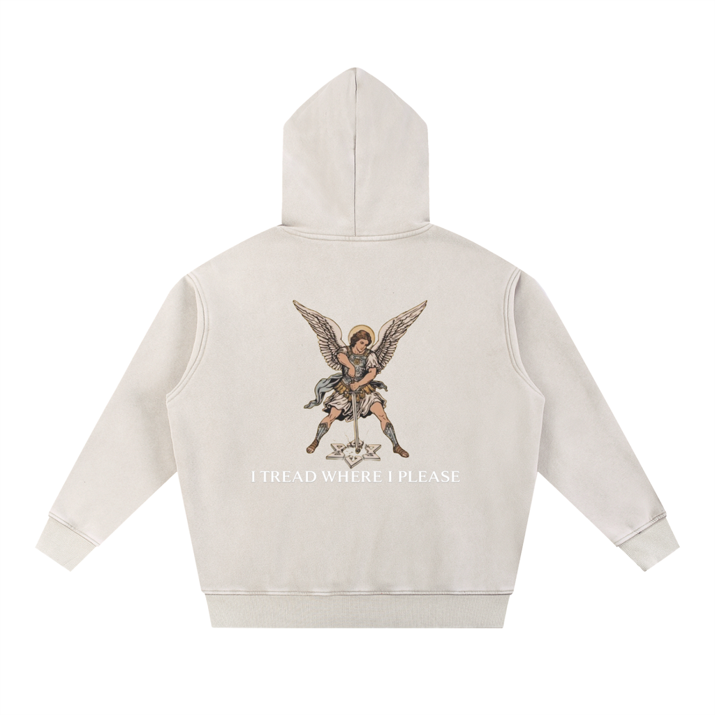“I Tread Where I Please” St. Michael Archangel Hoodie