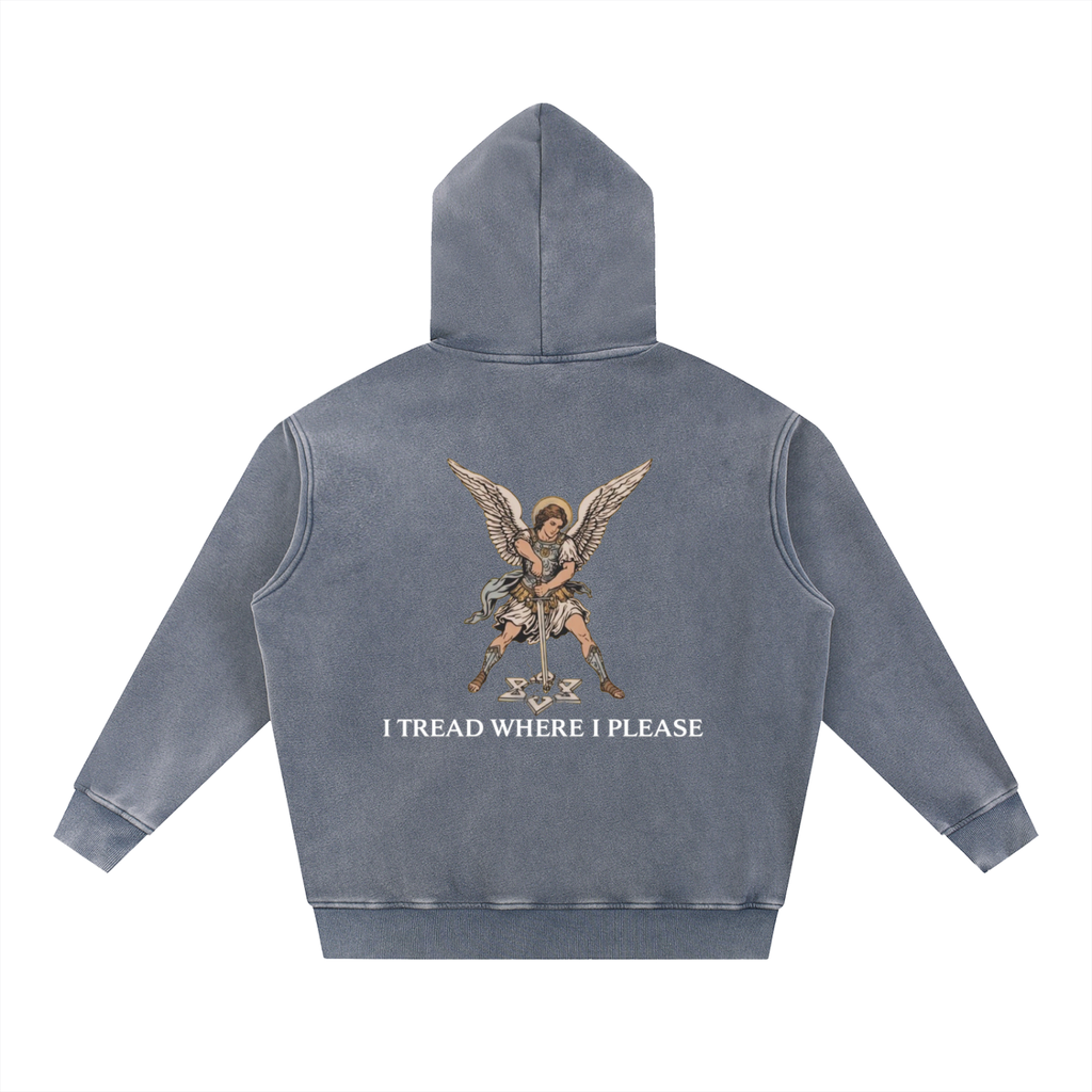 “I Tread Where I Please” St. Michael Archangel Hoodie