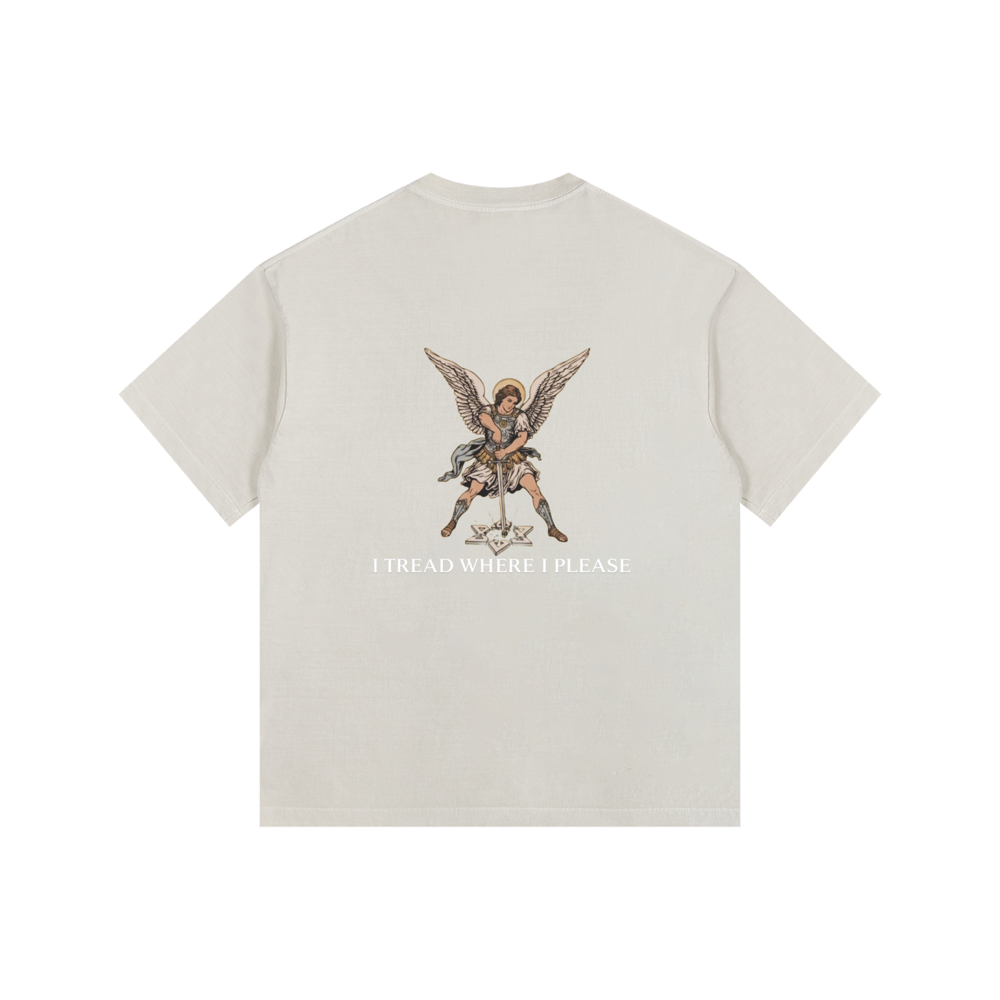 “I Tread Where I Please” St. Michael Archangel Tee